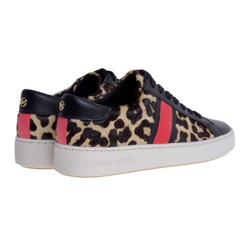 Michael Kors "Irving Stripe Lace Up" sneaker in leather and ponyskin - 2