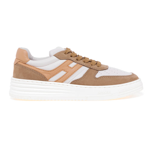 Hogan Basket H630 sneaker in leather and nubuck