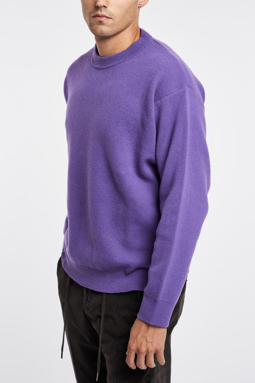 Daniele Fiesoli oversized crewneck sweater in piquet stitch wool - 2