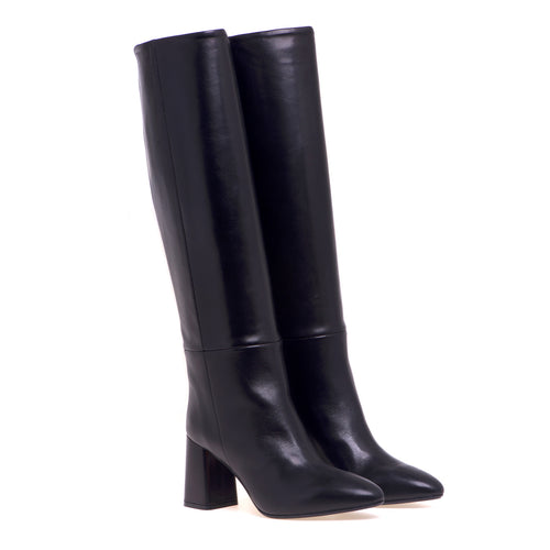 Anna F. leather boot with 80 mm heel - 2