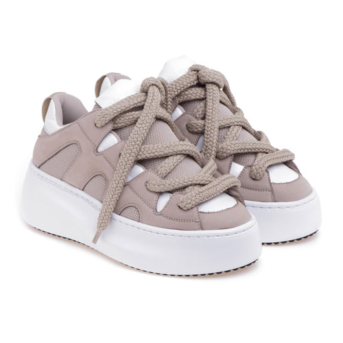 Vic Matiè sneaker in nubuck and fabric with maxi lace - 2