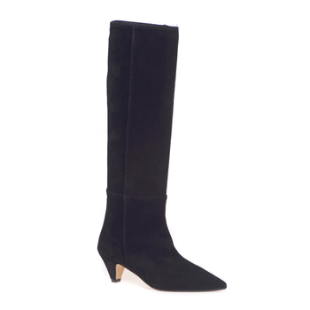 Anna F. suede tube boot with 50 mm heel - 4