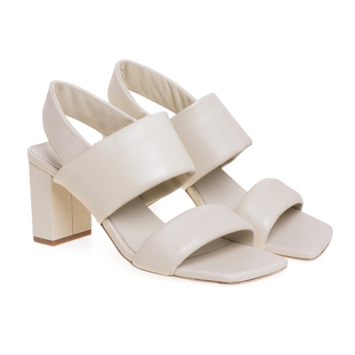 Vic Matiè leather sandal with 70 mm heel. - 2