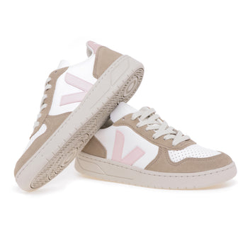 Veja V-10 sneaker in leather and suede - 4