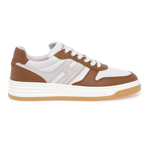 Hogan H630 basketball sneaker in leather and suede