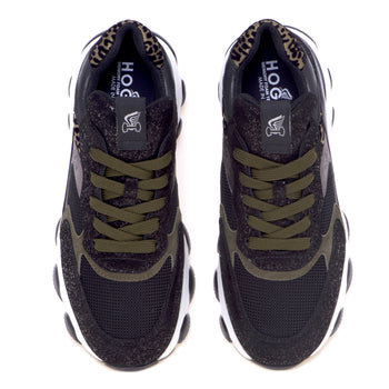 Hogan Hyperactive sneaker in leather and fabric - 5