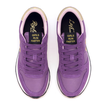 Sun68 Ally Gold Girl sneaker in suede and fabric - 5