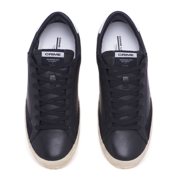 Crime London "Distressed" leather sneaker - 5