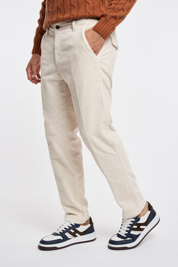Pantalone chino carrot fit Myths in cotone 500 righe - 4