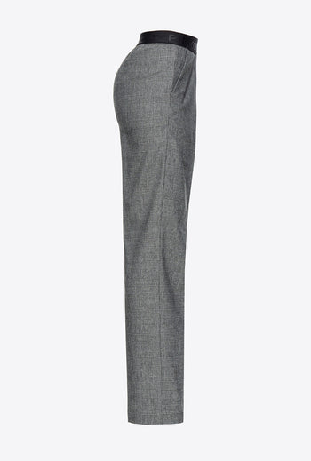 Pinko Prince of Wales trousers with elastic waist - 8