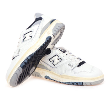 Sneaker New Balance 550 in pelle effetto vintage - 4