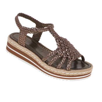 Pons Quintana sandal in laminated woven leather - 4
