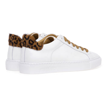 Hide &amp; Jack leather sneaker with spotted ponyskin heel tab - 3