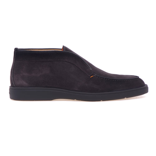 Santoni ankle boots in suede without laces