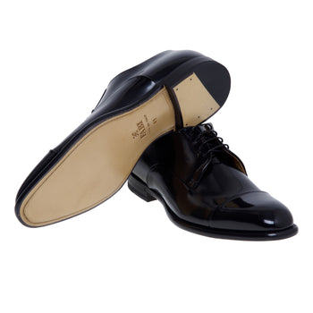 Fabi lace-ups in shiny leather with toe cap - 4