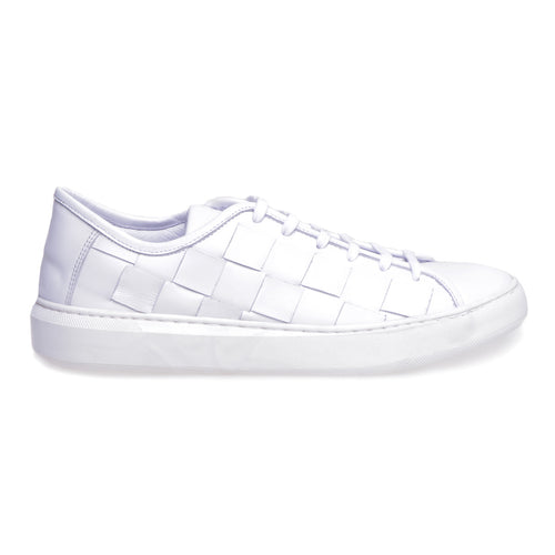 Pawelk's sneaker in leather with maxi weaving