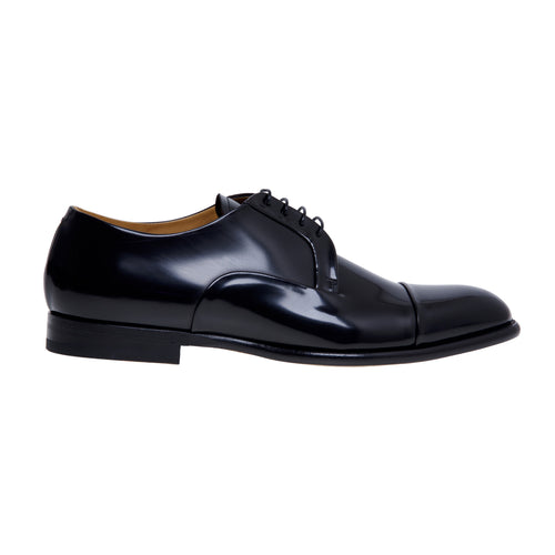 Fabi lace-ups in shiny leather with toe cap - 1