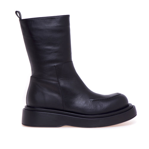 Paloma Barcelò leather ankle boot with Norwegian stitching