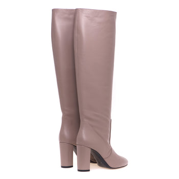 Via Roma 15 leather boot with heel - 3