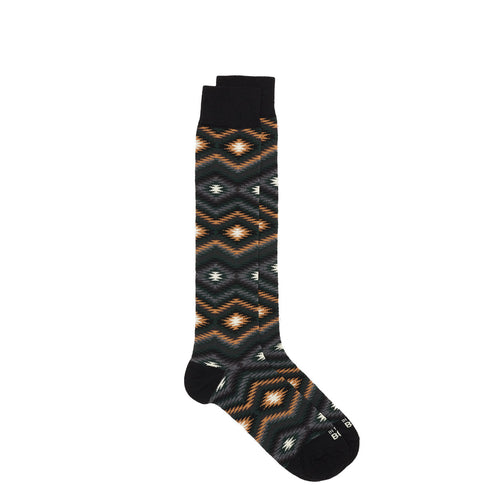 In The Box long socks with Ikat pattern