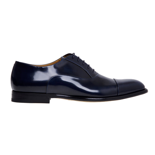Fabi lace-ups in shiny leather with toe cap - 1