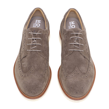 English Hogan style lace-up with light crepe sole and contrasting welt - 5