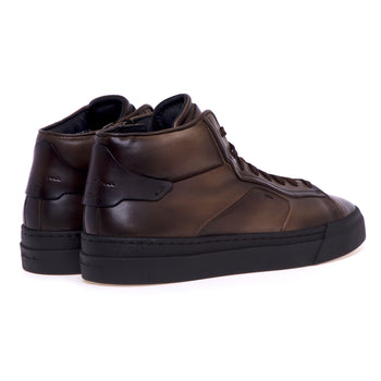 Santoni sneakers in buffered leather - 3