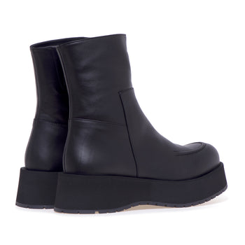 Paloma Barcelò leather ankle boot with Norwegian stitching - 3