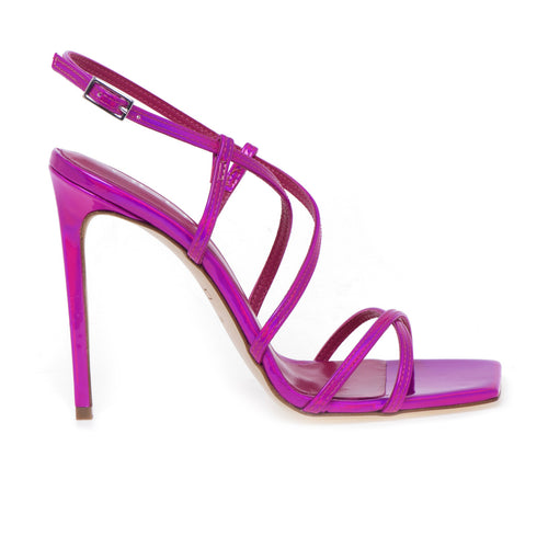 NCUB sandal in iridescent pu with 115 mm heel