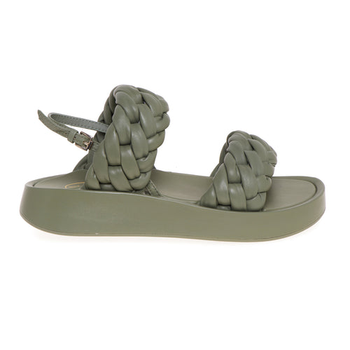 ASH-Sandale mit doppelt geflochtenem Lederband