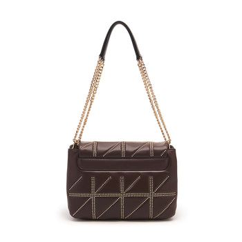 La Carrie shoulder bag in quilted nappa with micro studs - 3