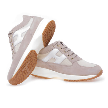 Hogan Interactive sneaker in suede and fabric - 4