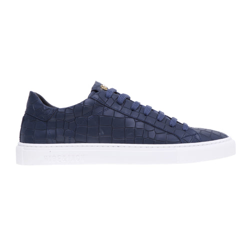 Hide &amp; Jack sneaker in greased leather with crocodile print - 1