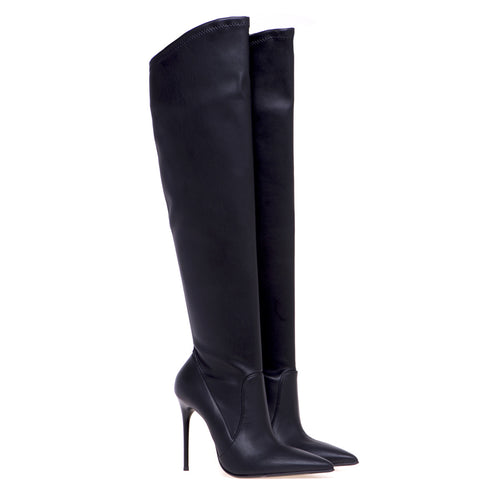 Sergio Levantesi boot with stretch upper and 105 mm heel. - 2
