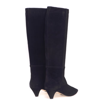Anna F. suede tube boot with 50 mm heel - 3