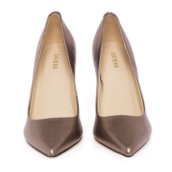 Guess decolletè in laminated leather with 100 mm heel - 5