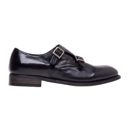 Sturlini Firenze double buckle shoe in leather