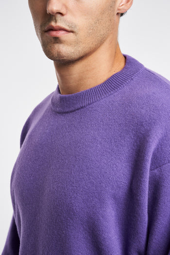 Daniele Fiesoli oversized crewneck sweater in piquet stitch wool - 6