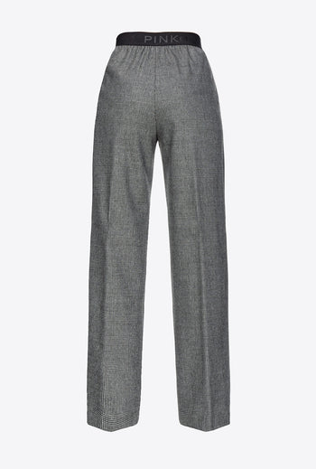 Pinko Prince of Wales trousers with elastic waist - 7