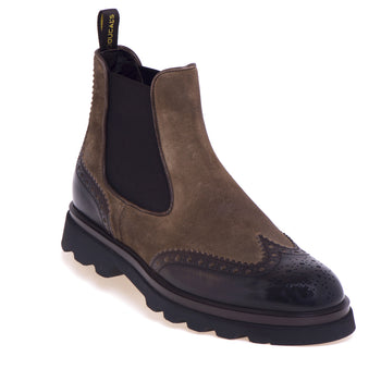 Doucal's Chelsea boot in brushed leather and suede - 4