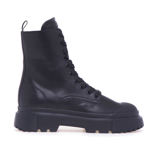 Hogan H619 amphibian in leather with rubber toe cap