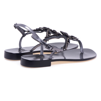 Paolo Ferrara jewel sandal in leather with flip flops - 3