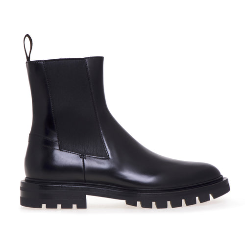 Santoni Chelsea boot in brushed leather