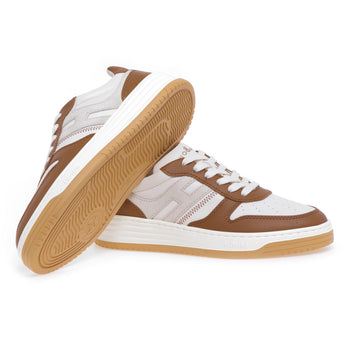 Hogan H630 basketball sneaker in leather and suede - 4