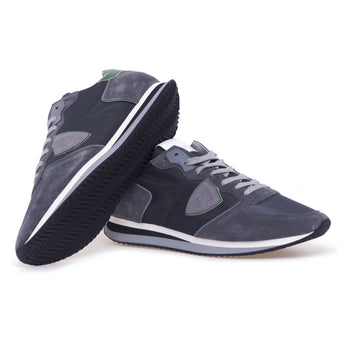 Philippe Model Trpx sneaker in suede and fabric - 4
