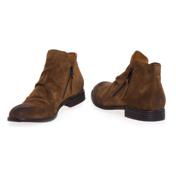 Pawelk's laceless ankle boot in aged effect suede - 4