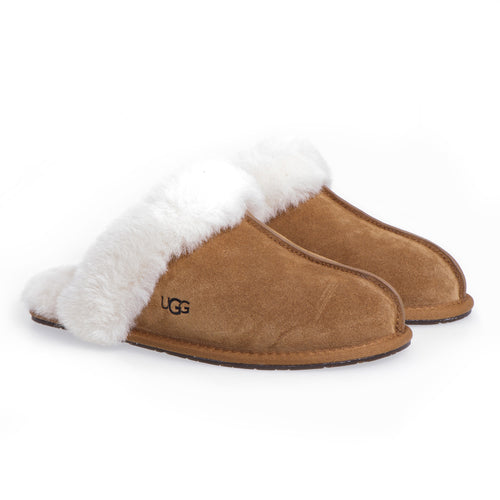 UGG Scuffette closed slipper in suede and sheepskin - 2