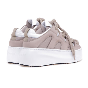 Vic Matiè sneaker in nubuck and fabric with maxi lace - 3