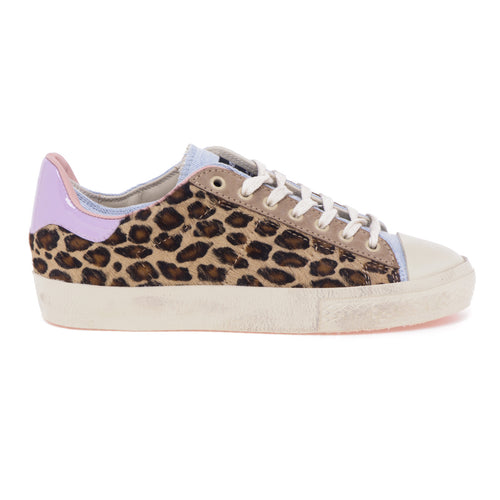 Hidnander "Starless Low" sneaker in spotted ponyskin and canvas - 1