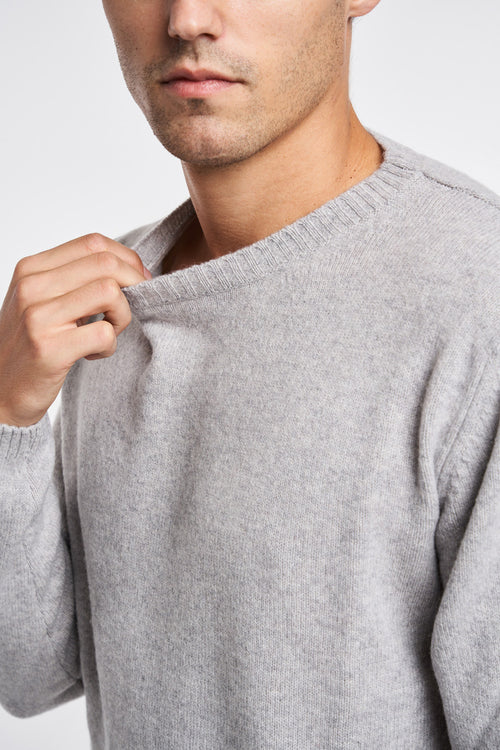 Daniele Fiesoli crew neck sweater in 100% Geelong shaved - 2